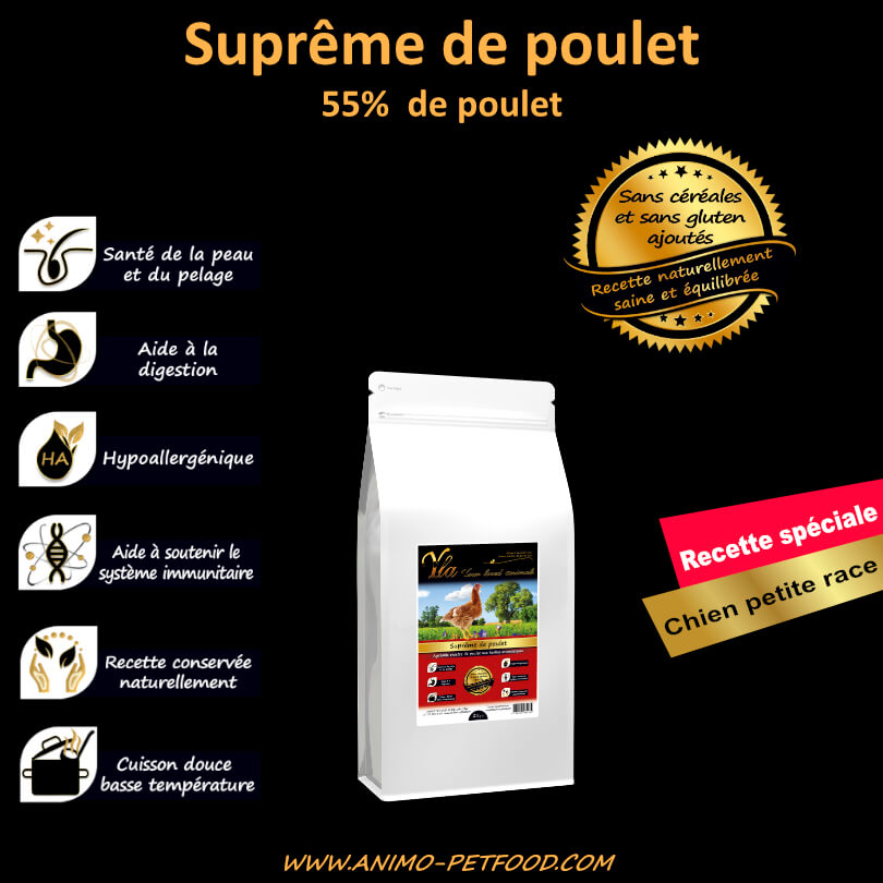 Nourriture hypoallergénique pour chien petite taille